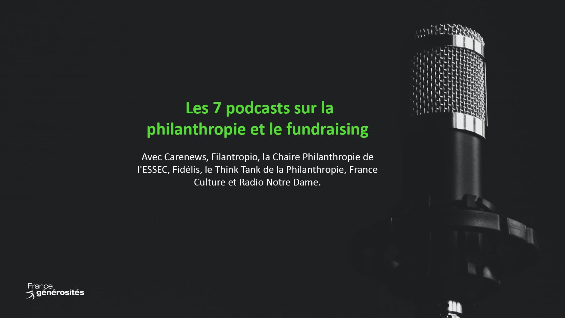 Illustration de l'article : Podcasts sur la philanthropie et le fundraising