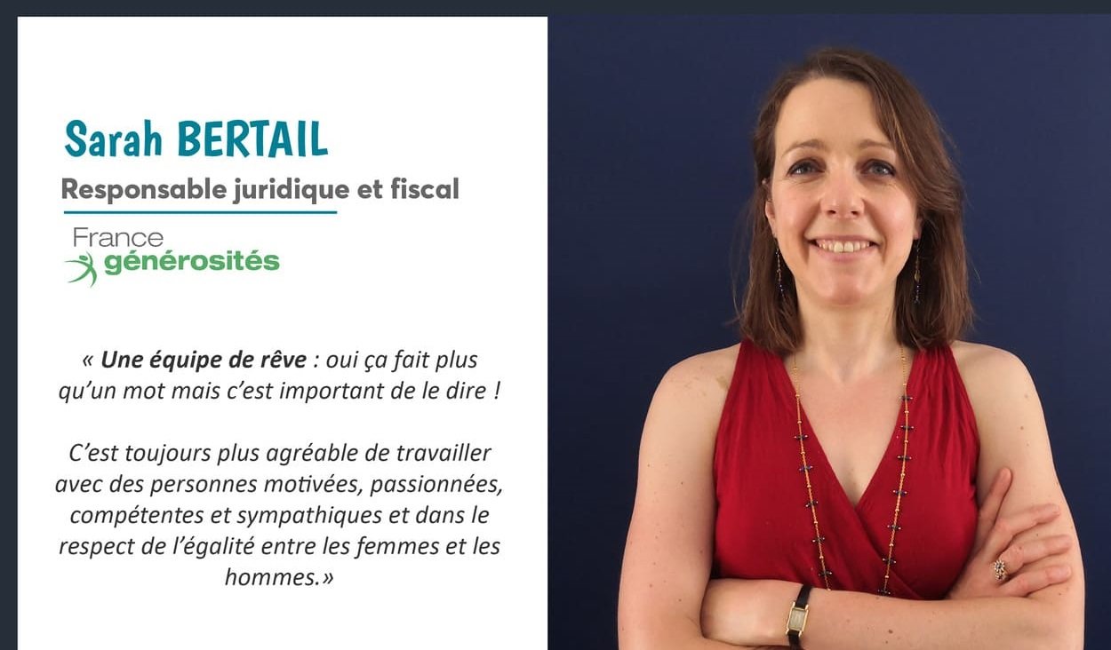 Illustration de l'article : Sarah Bertail : 5 questions avec la nouvelle recrue de France générosités