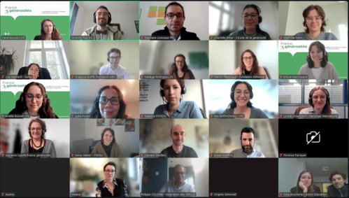 visioconférence avec des membres