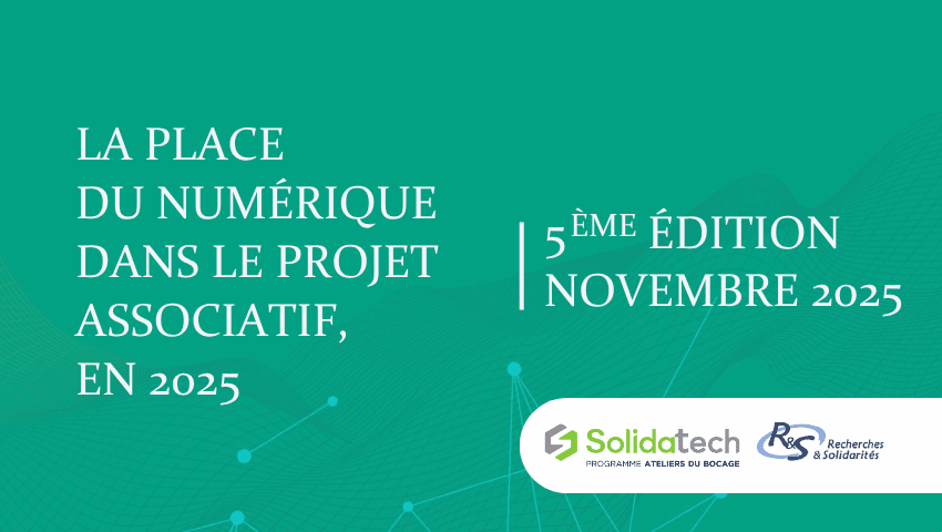 Illustration de l'article : La place du numérique dans le projet associatif – Solidatech x Recherches et Solidarités – novembre 2025