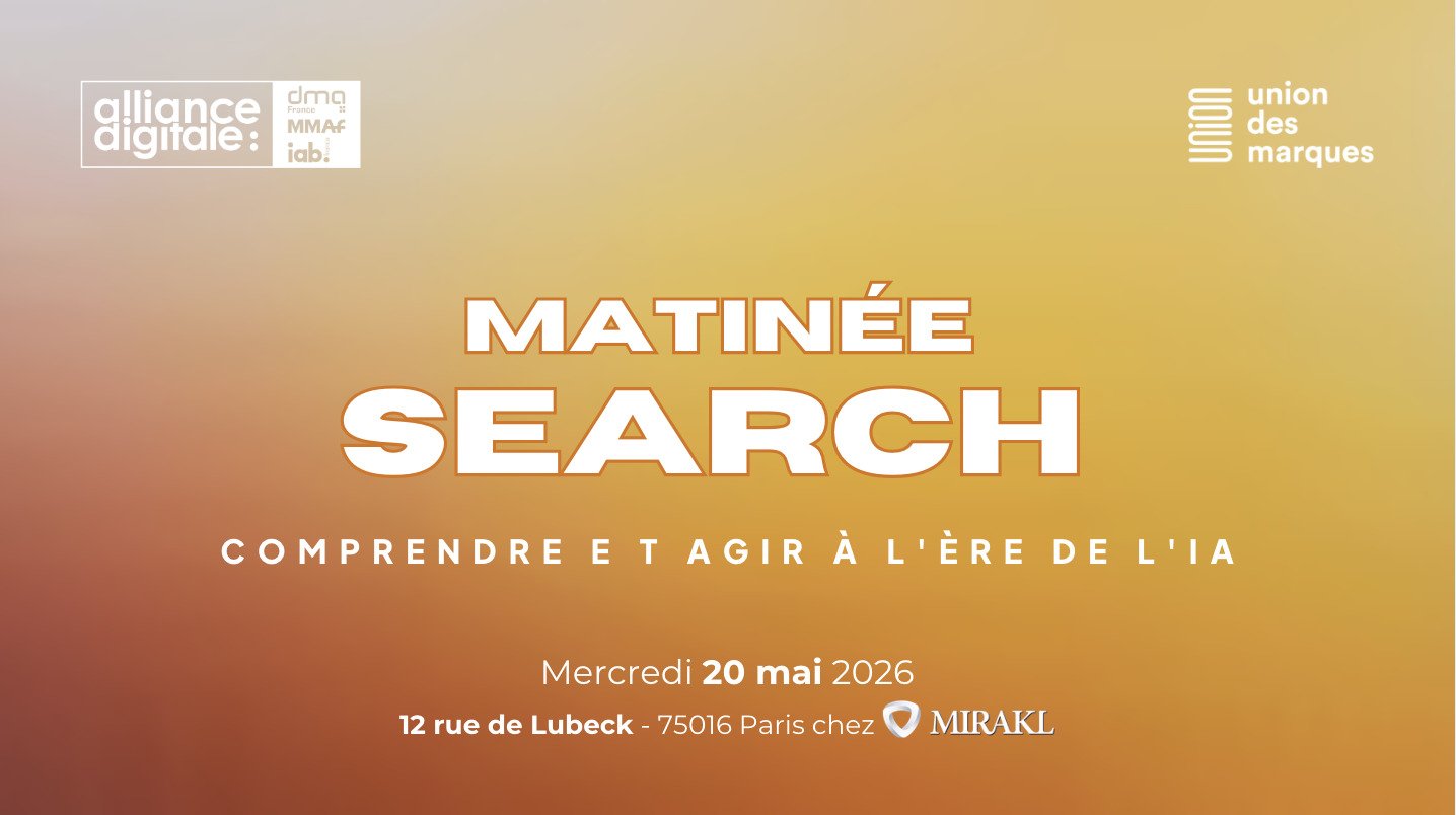 Visuel matinée Search et IA Alliance Digitale
