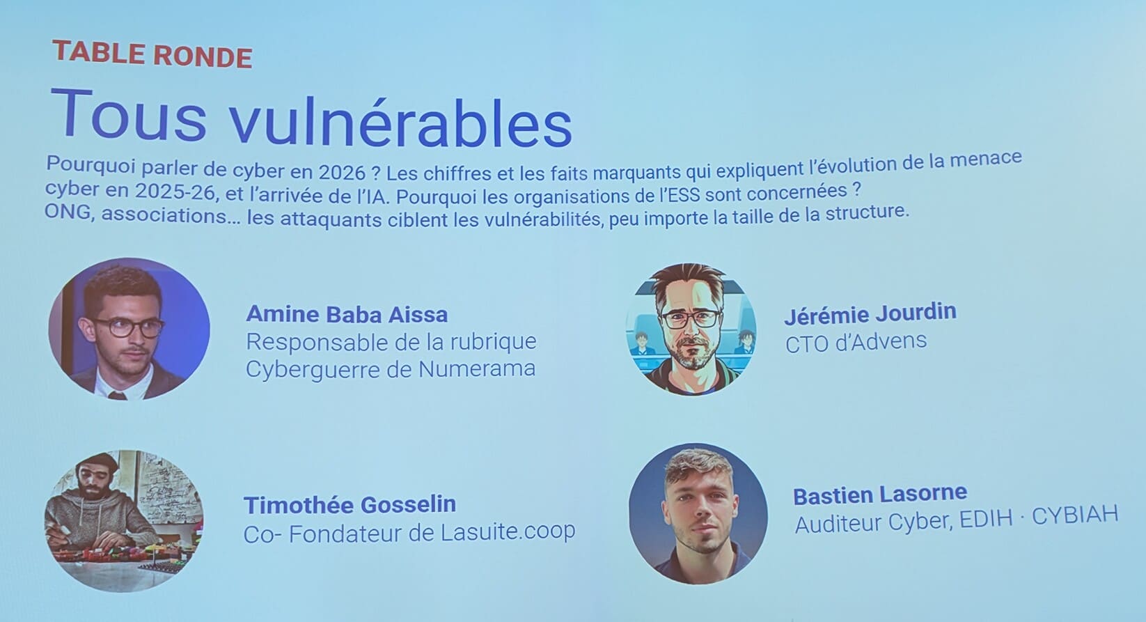 bootcamp cyber for good ess 12 juin 2026 - table ronde tous vulnérables