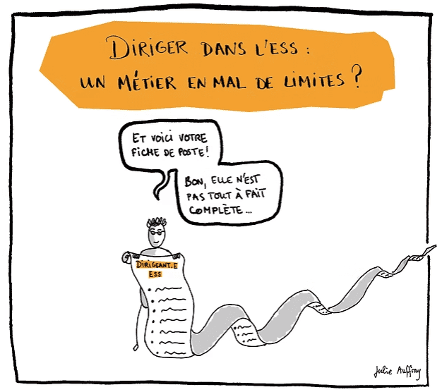 dessin d'une personne qui dirige dans l'ESS