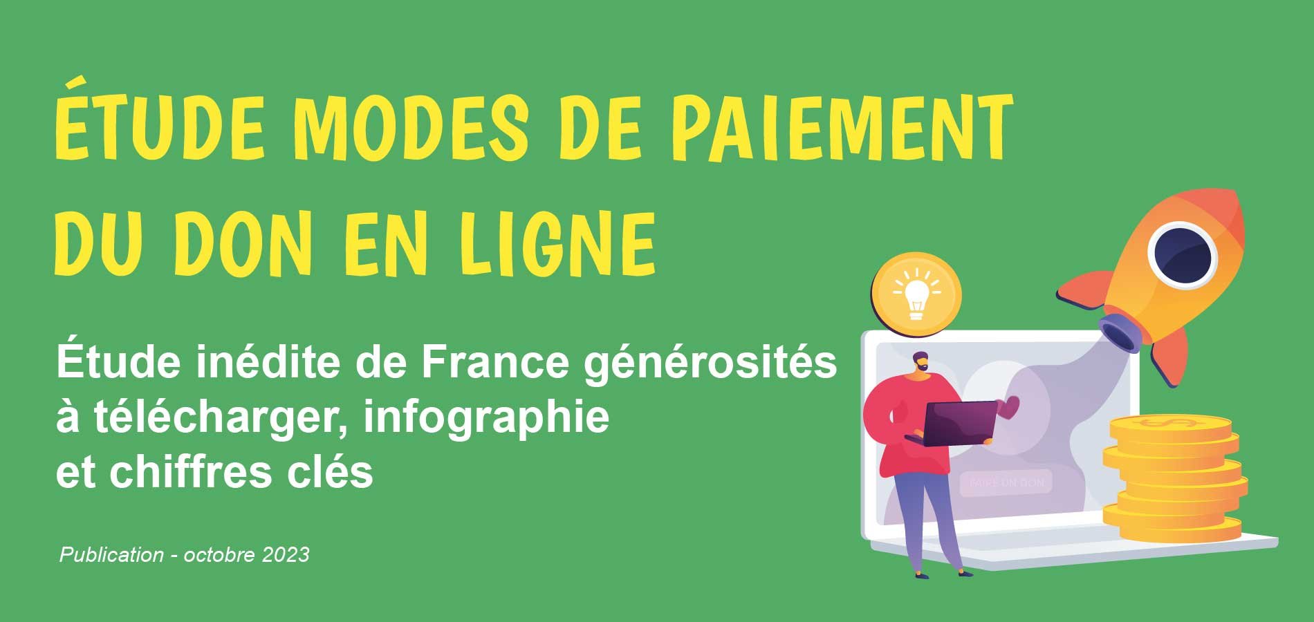 Illustration de l'article : Etude Modes de paiement du don en ligne – France générosités – octobre 2023 (1ère édition)