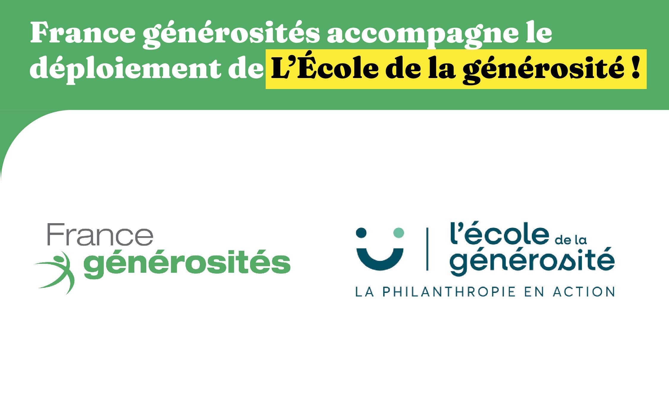 Illustration de l'article : France générosités accompagne le déploiement de L’École de la générosité