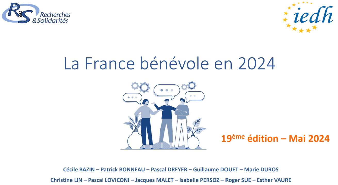 Illustration de l'article : La France bénévole 2024 – Recherches & Solidarités mai 2024