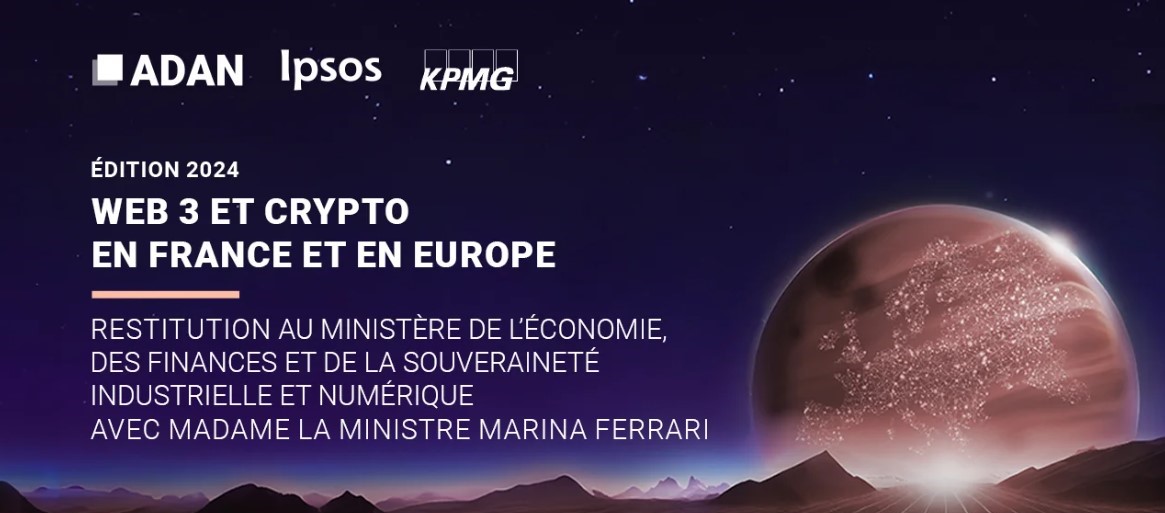 Illustration de l'article : Web3 et crypto en France en 2024 – étude ADAN – mars 2024