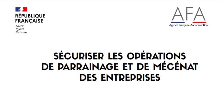 Illustration de l'article : Guide pratique de l’AFA – Sécuriser les opérations de parrainage et de mécénat des entreprises – mars 2024