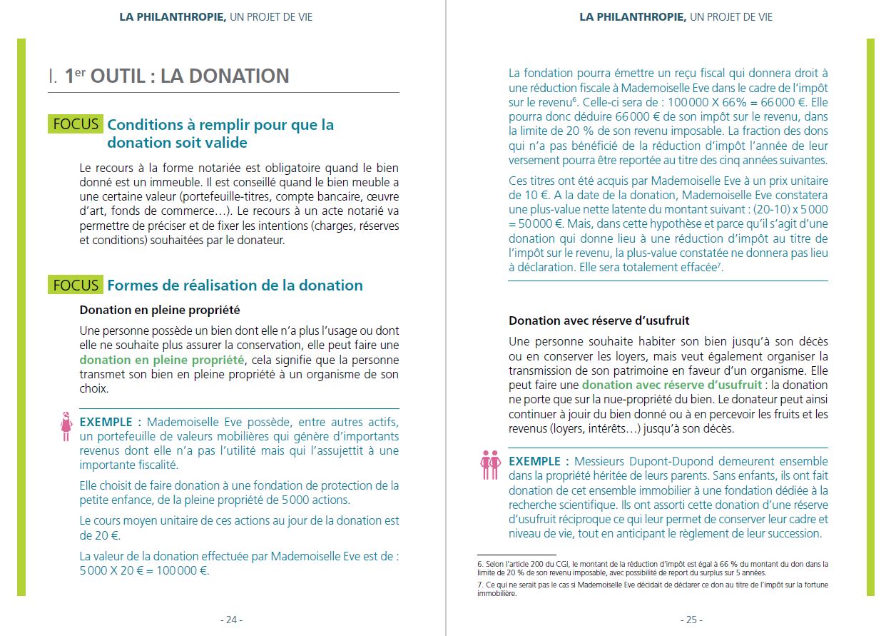 exemple guide philanthropie