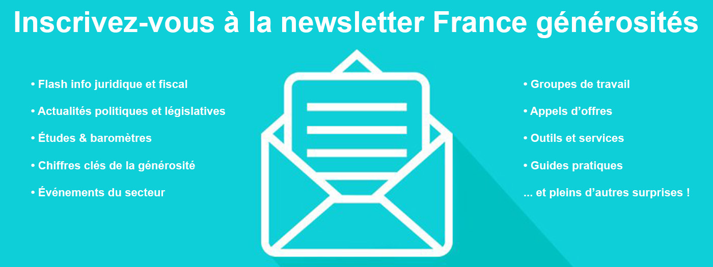 Inscription newsletter France générosités