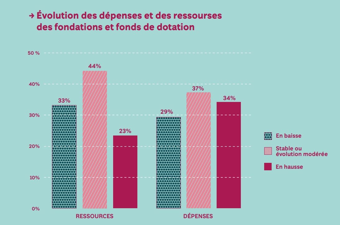 évolution des dépenses et ressources des fondations - baromètre 2021 de la philanthropie