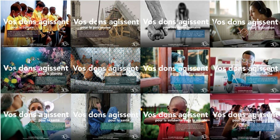 Visuels de campagnes - Vos Dons Agissent 2021