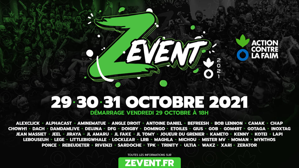 Z Event 2021 au profit d'Action contre la faim