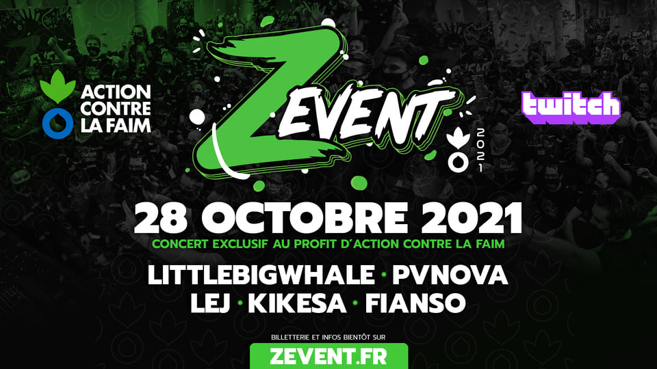 concert du Z event 2021 au profit d'action contre la faim