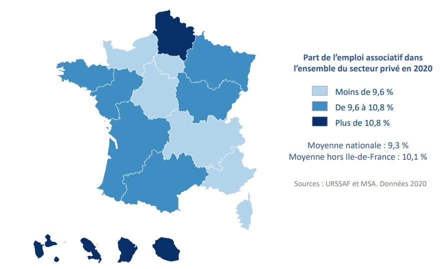 les associations et le secteur associatif dans les régions en france - la france associative en mouvement 2021