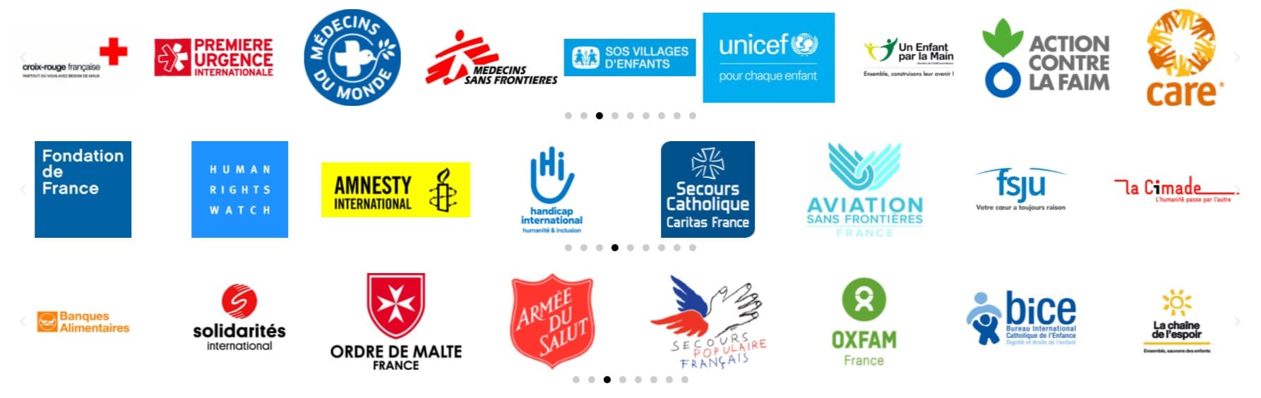 Organisations mobilisées sur l'urgence ukraine