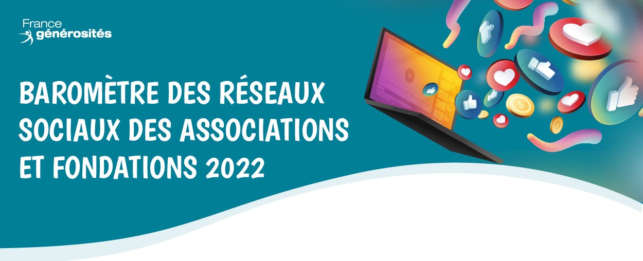 baromètre des réseaux sociaux 2022 des associations et fondations - infographie