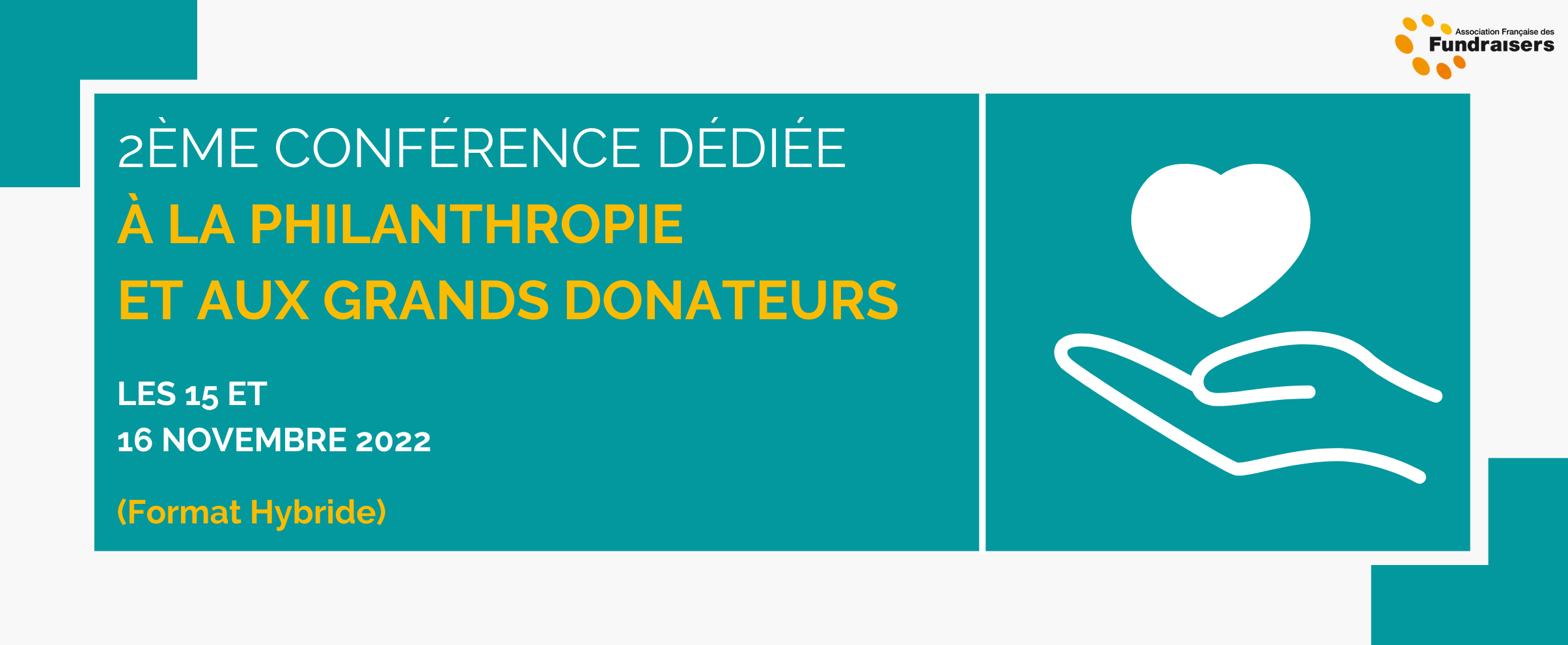 Bandeau Conférence Grands donateurs et Philanthropie