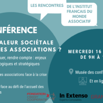 16 novembre : Conférence valeur sociétale des associations