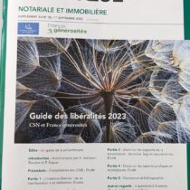 Guide des Libéralités 2023