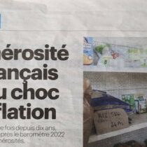 Baromètre de la générosité 2022 : la générosité des Français fléchit face à l’inflation