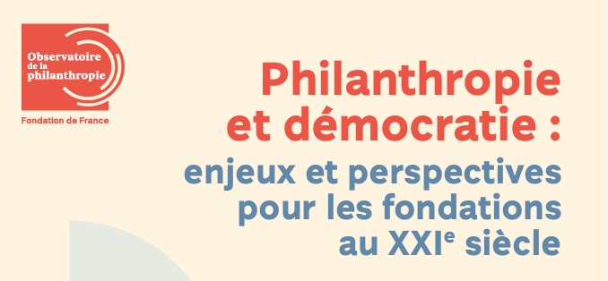 couverture étude philanthropie et démocratie