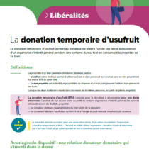 Fiche pratique – Donation temporaire d’usufruit