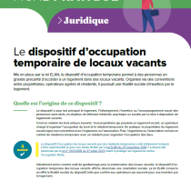 Le dispositif d’occupation temporaire de locaux vacants
