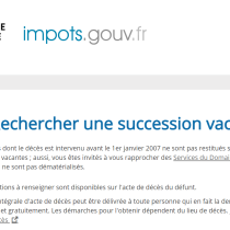 Dématérialisation des procédures : du nouveau pour les successions vacantes